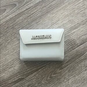Jacquemus Silver Logo Light Gray Wallet